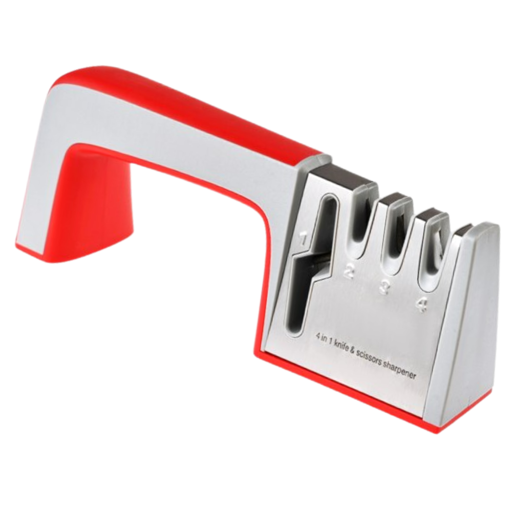 Efficient Kitchen Knife Sharpener -Red - Ozerty