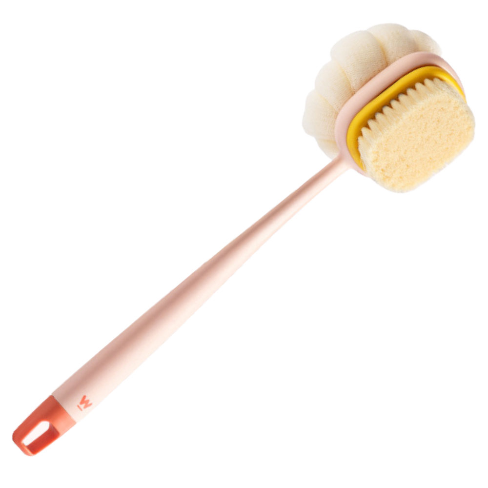 Exfoliating Body Scrubber Bath Brush -Pink - Ozerty