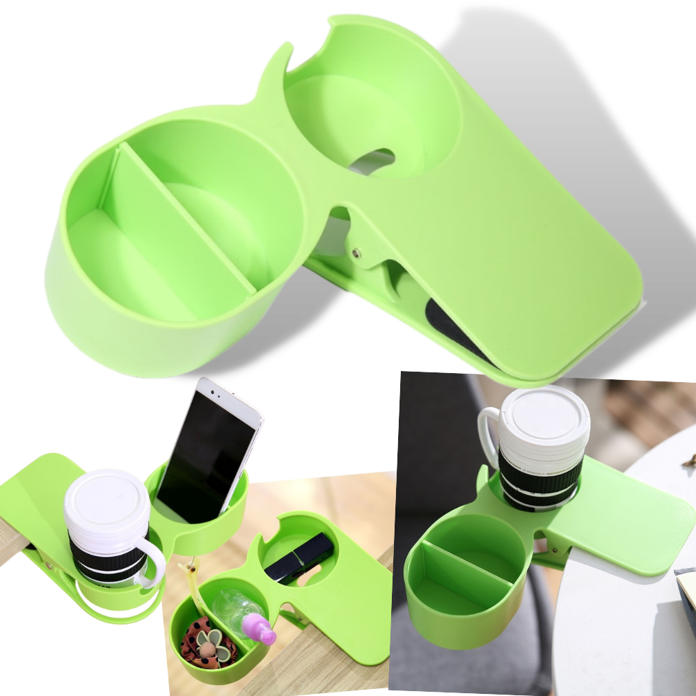 Clip-On Double Cup Holder - Ozerty