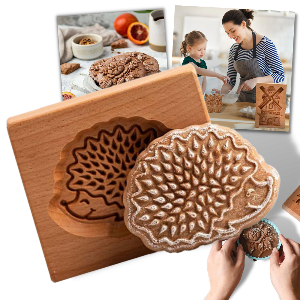 Wooden Cookie Cutter Mould - Ozerty