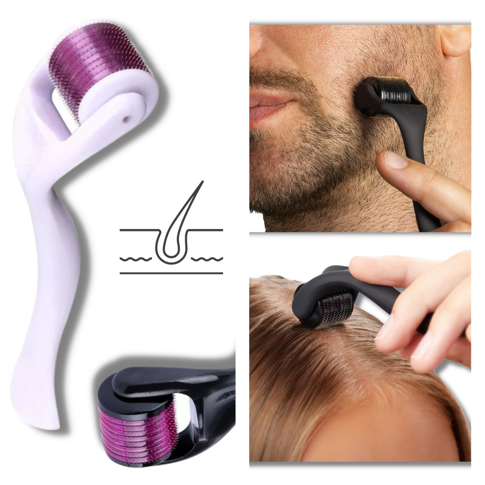 Derma roller for hair and beard growth - Ozerty
