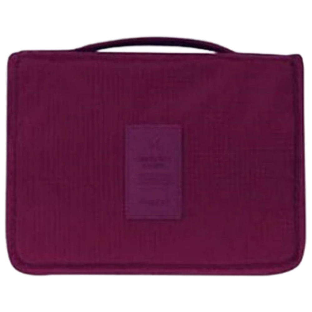 Travel Cosmetics Bag -Wine Red - Ozerty