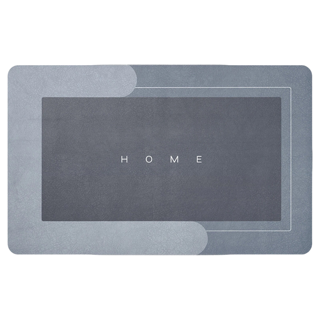 Extra absorbent non slip floor mat -Blue - Ozerty