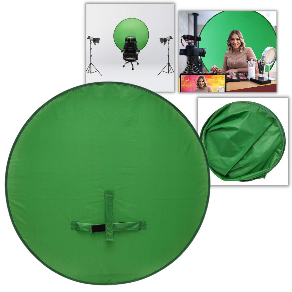 Collapsible Green Screen for Chair - Ozerty