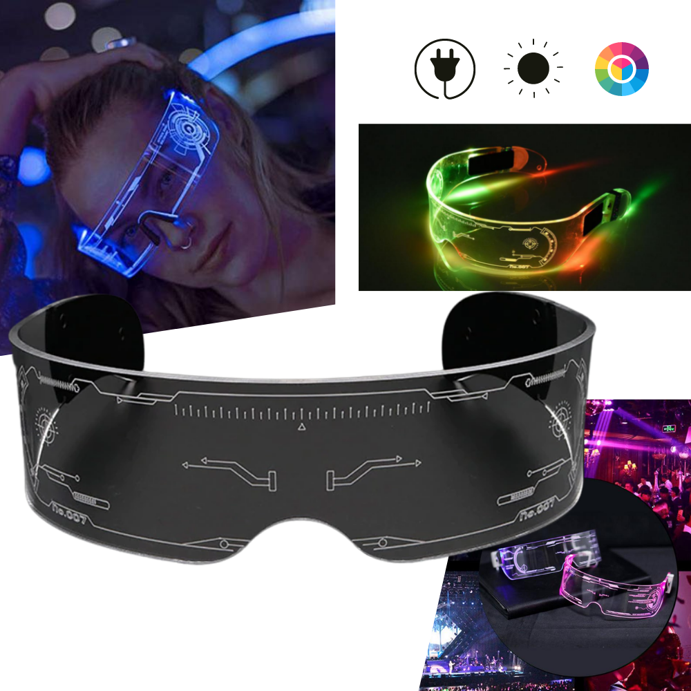 Luminous Glasses with Colourful LED Lights - Ozerty