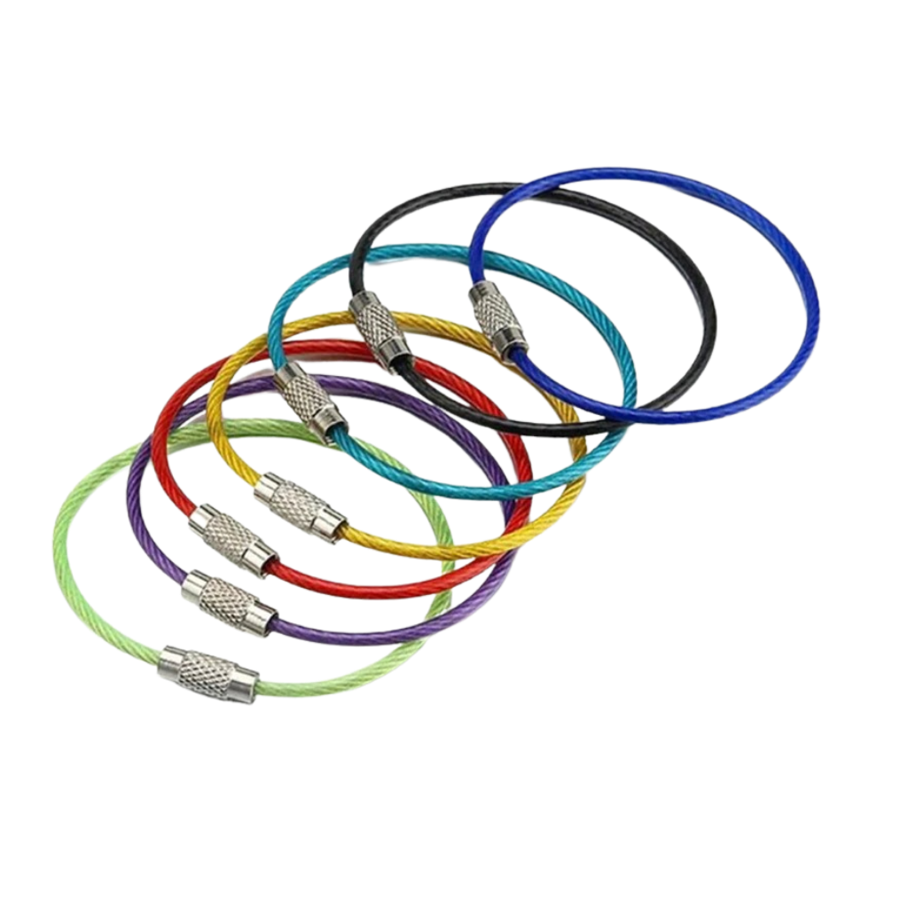 Pack of Flexible Wire Keychains -20Pcs - Ozerty