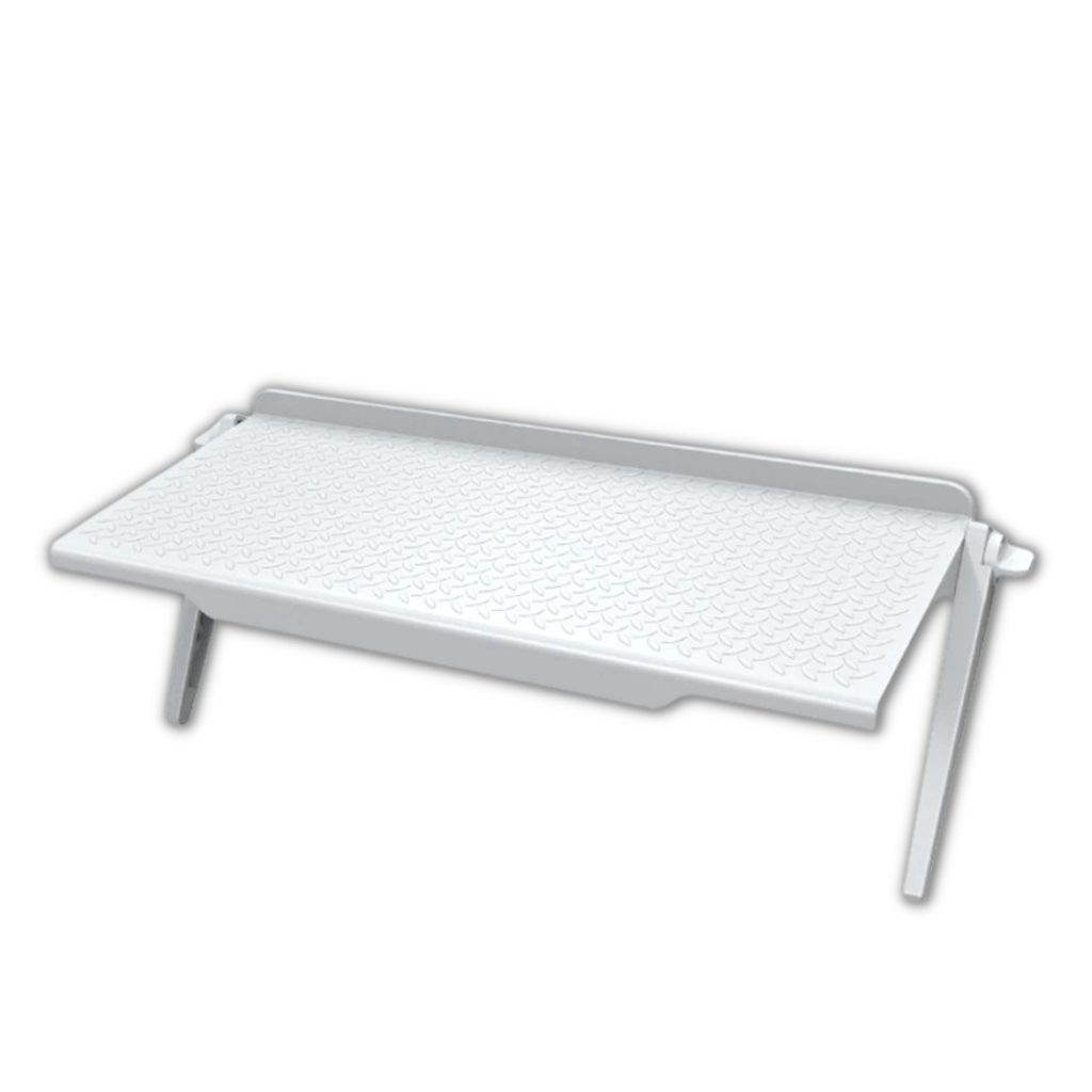 Multifunctional Screen Shelf Desk -White - Ozerty