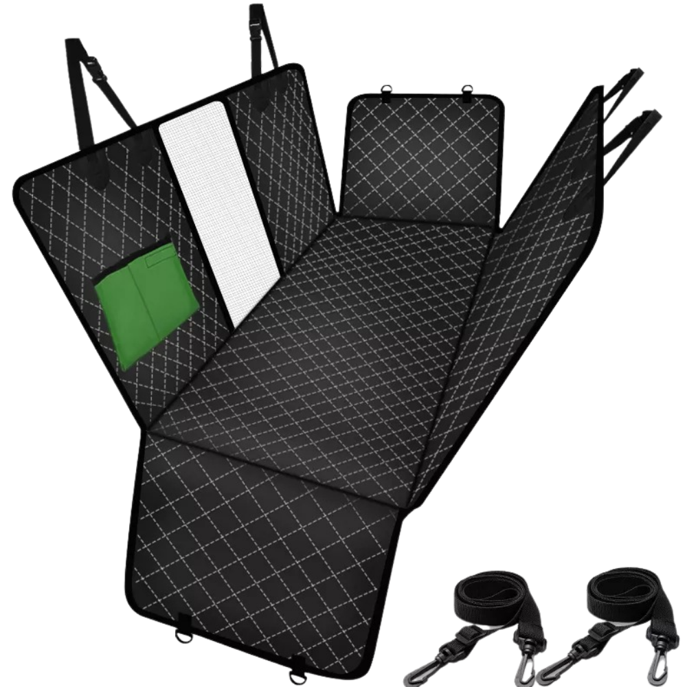 Dog Car Seat Cover -Black - Ozerty