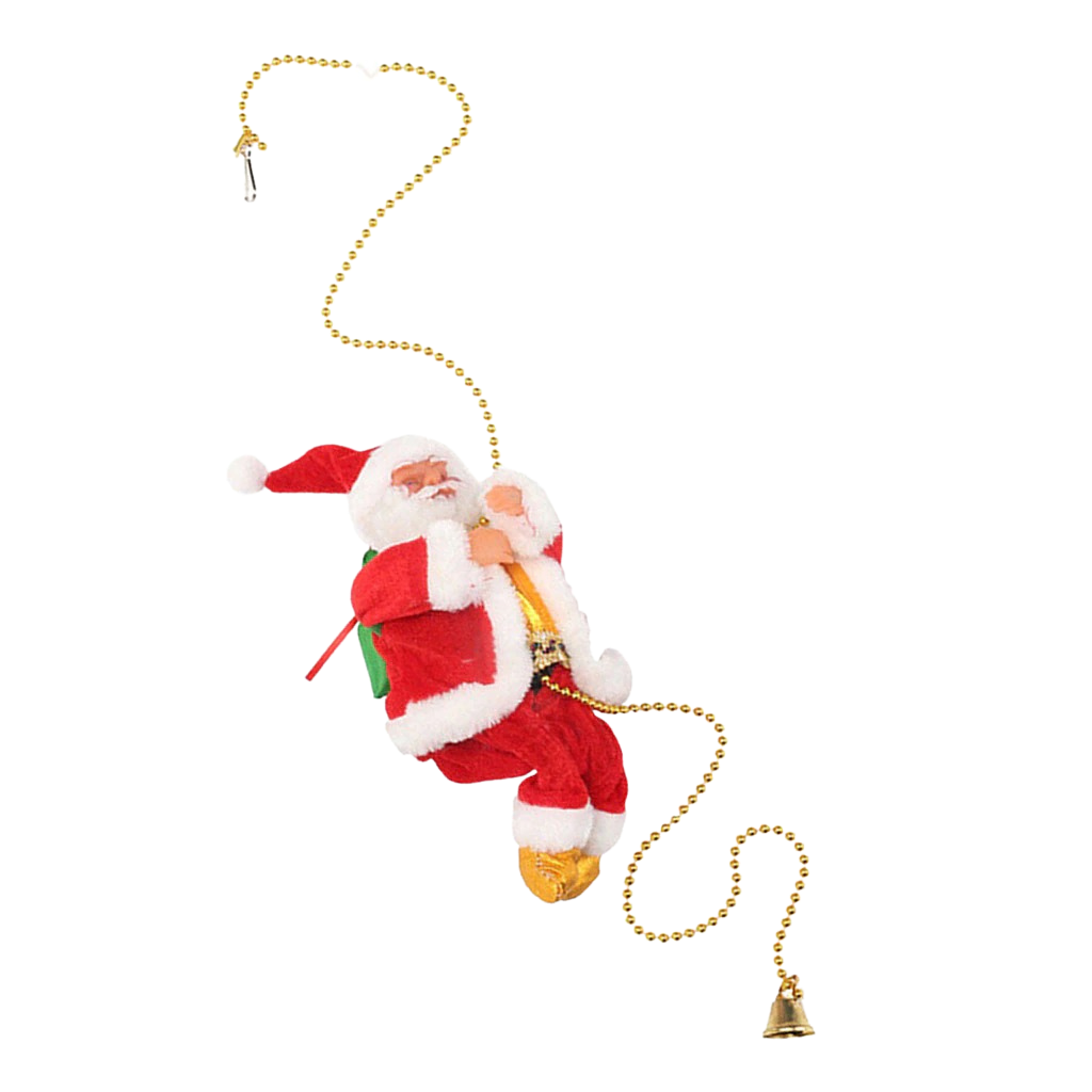 Electric climbing Santa Claus decoration - Ozerty