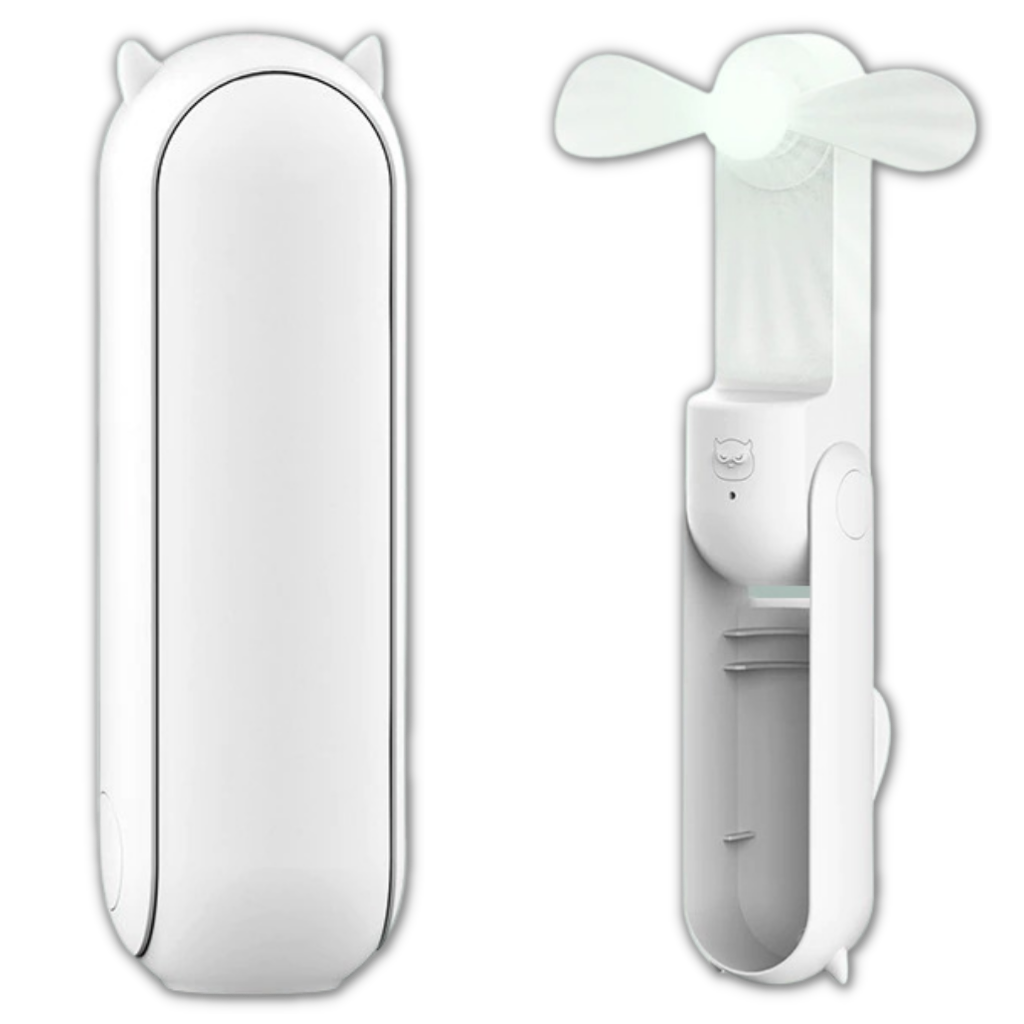 Handheld Mini Fan with USB -White - Ozerty