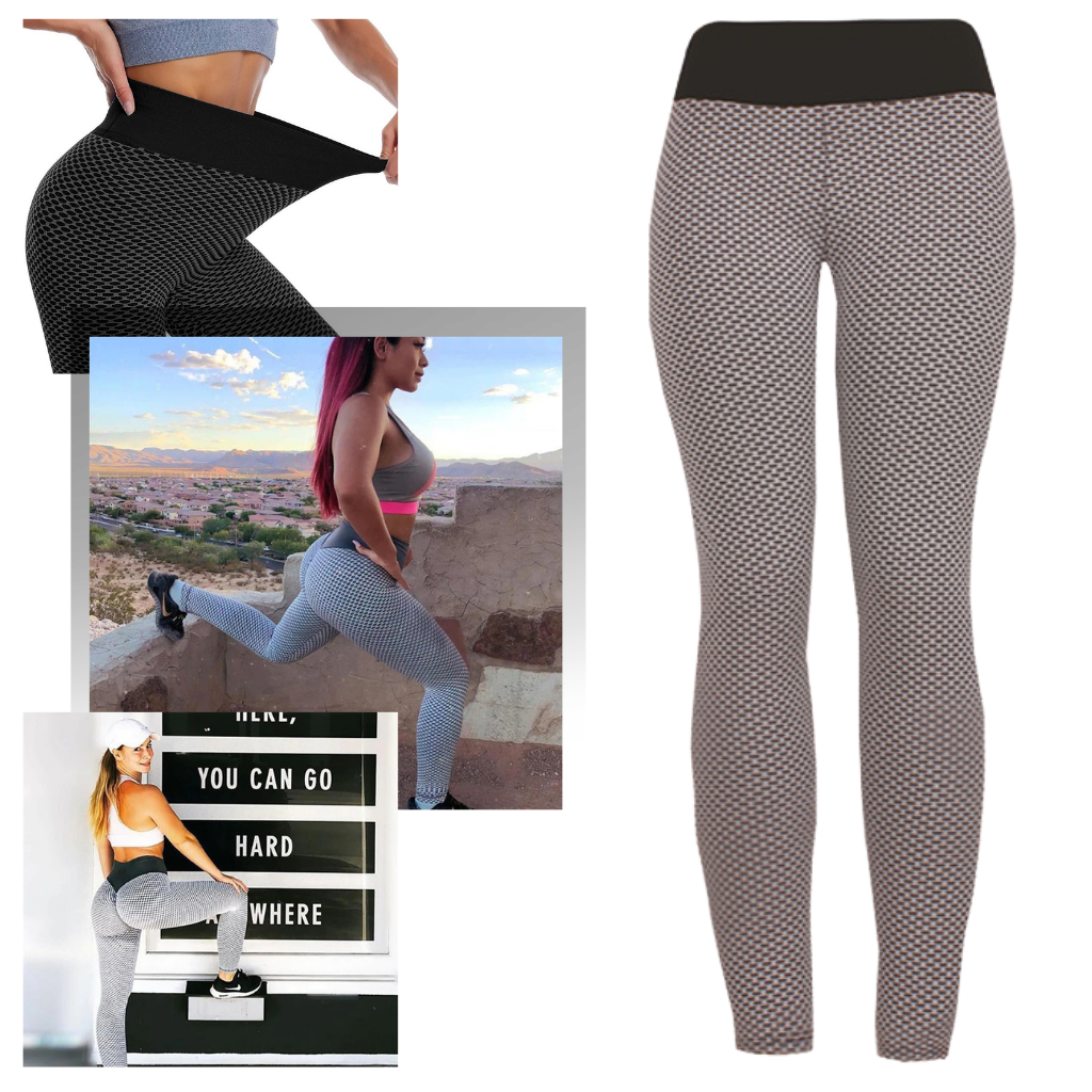 High waist anti-cellulite butt lifting workout leggings - Ozerty