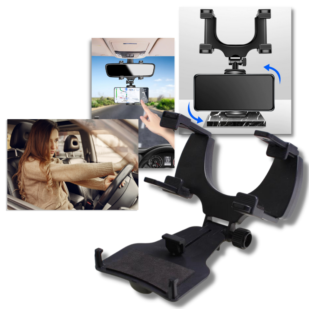 Car Rearview Mirror Phone Holder - Ozerty
