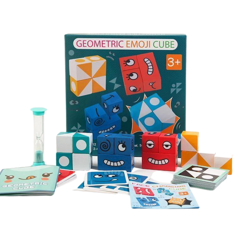 Montessori Magic Cube Emoji Game - Ozerty