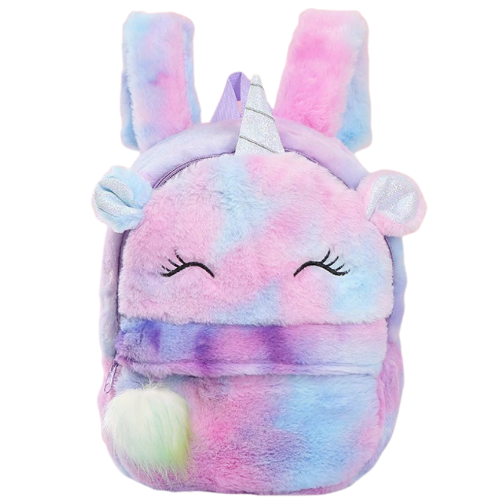 Plush Unicorn Girl’s Backpack - Ozerty