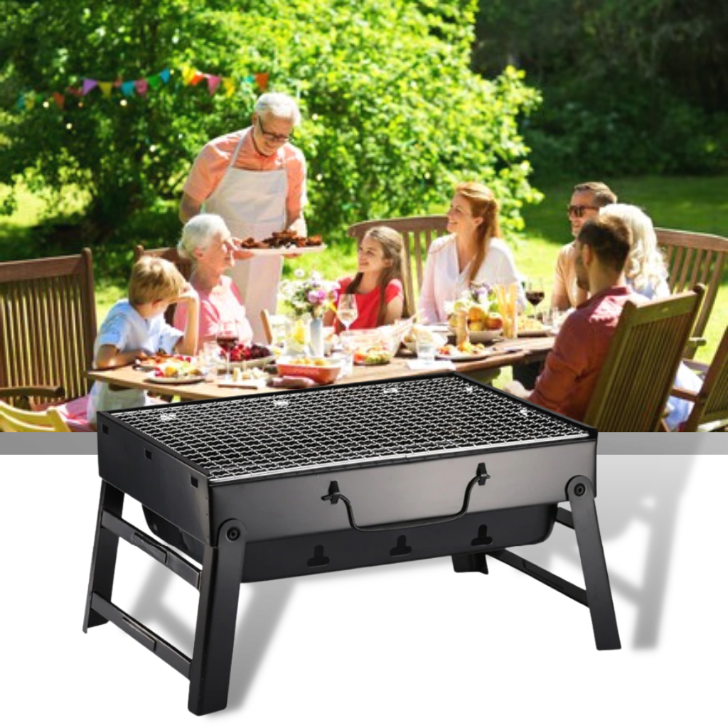 Portable Folding Tabletop Barbecue Grill - Ozerty