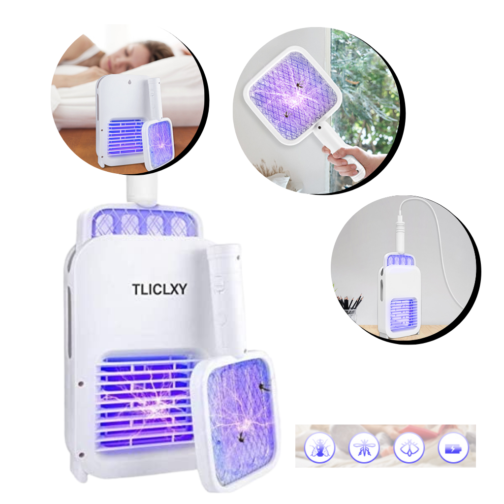 Rechargeable USB LED Electric Mosquito Swatter - Ozerty