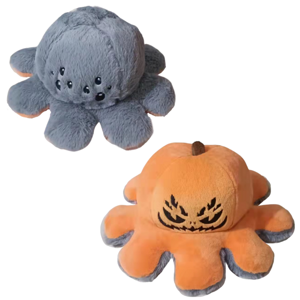 Reversible Mini Octopus Plush toy -Halloween - Ozerty