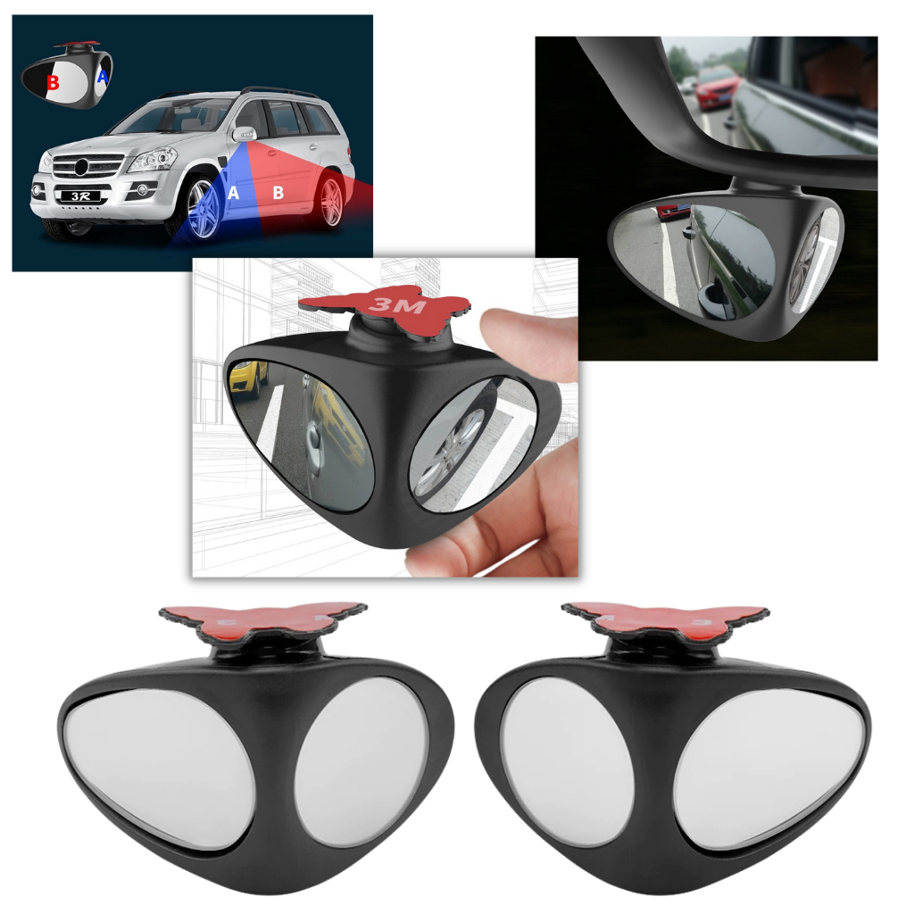 Rotatable 2 Side Blind Spot Car Mirror - Ozerty