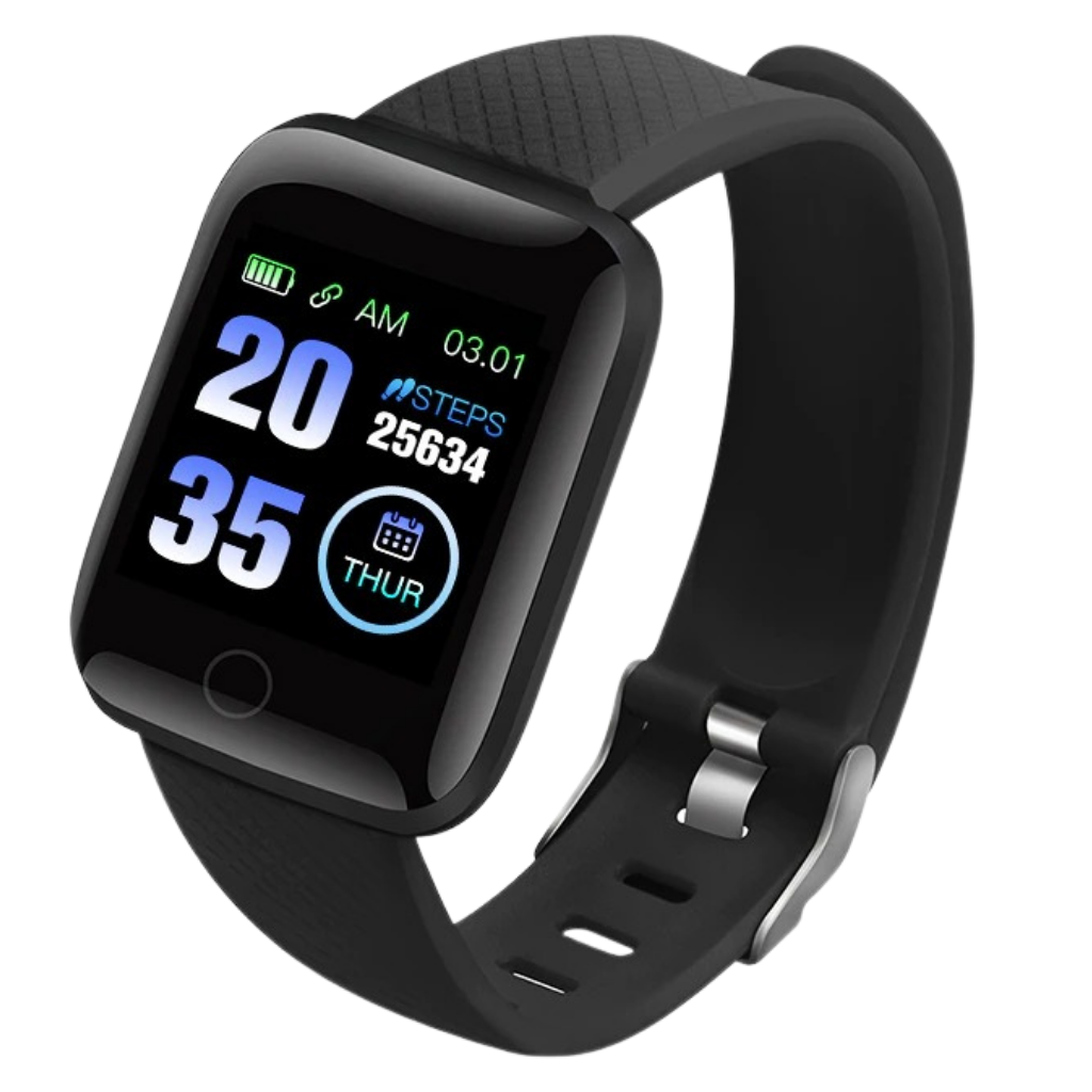 Touch screen smart watch -Black - Ozerty