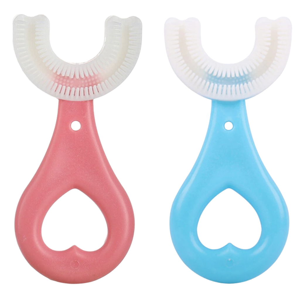U-shaped Toothbrush for Kids (pack of 2) -2-6 Years Old (Pack Of 2) - Ozerty