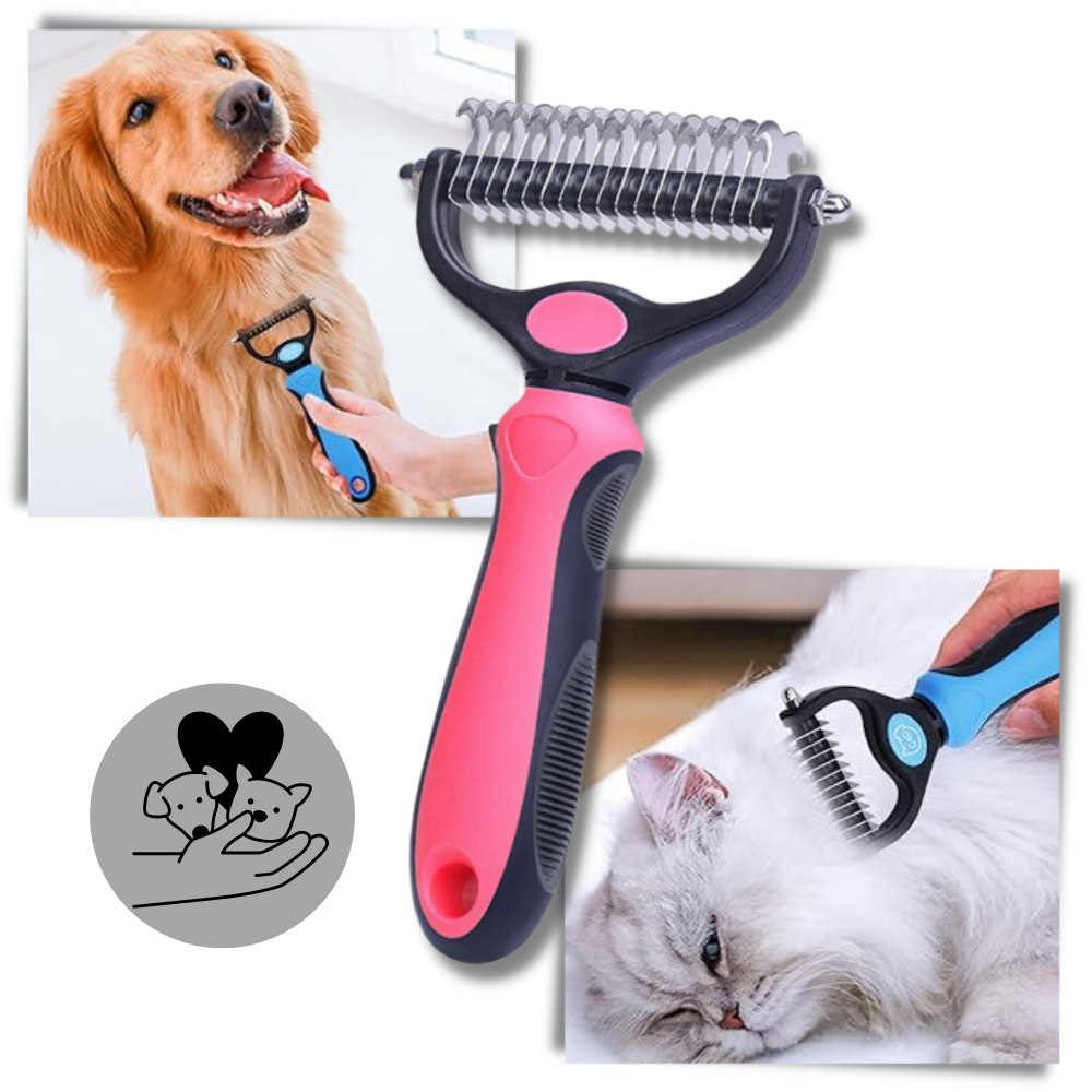 Ultimate Deshedding Brush for Dogs and Cats - Ozerty