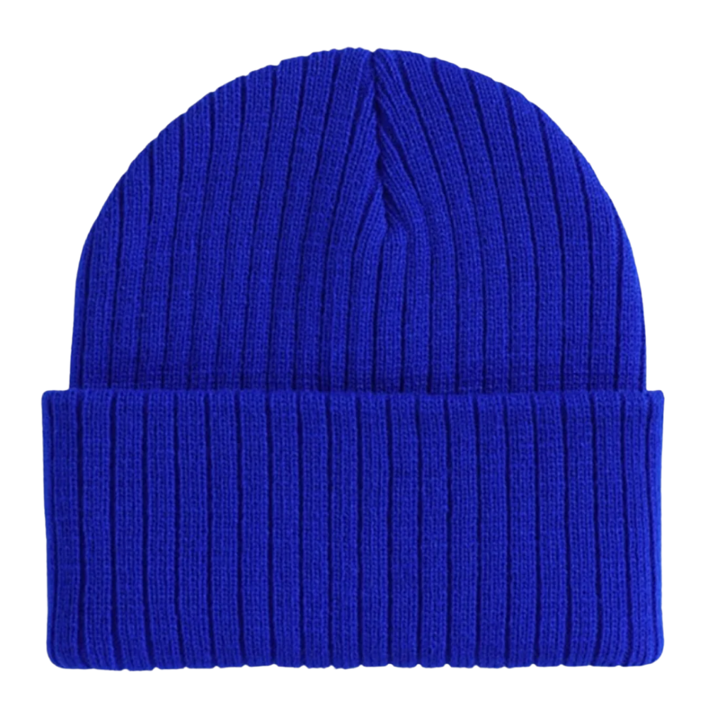 Classic Ribbed Beanie -Blue - Ozerty