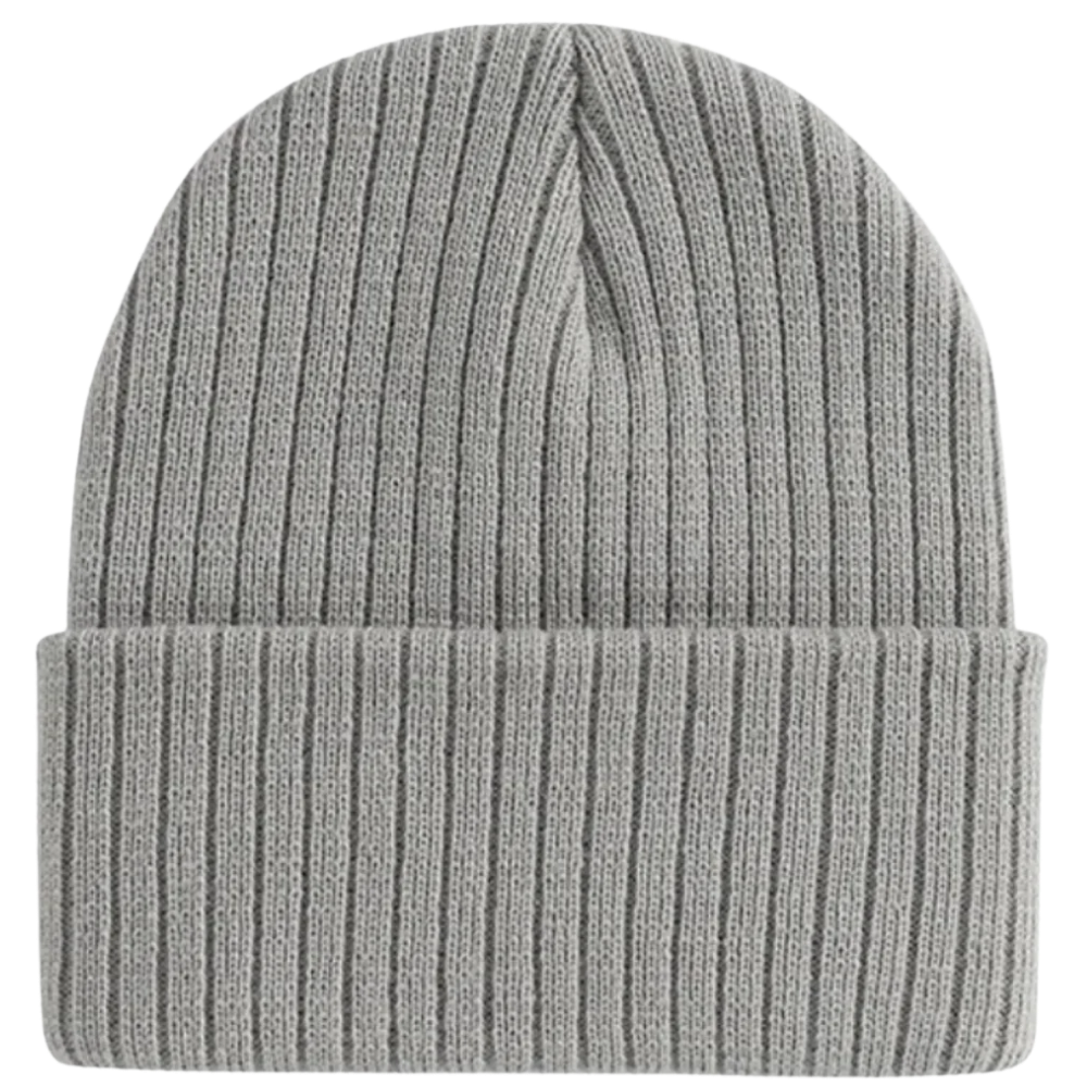 Classic Ribbed Beanie -Gray - Ozerty