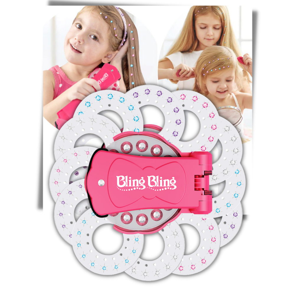 Kids Diamond Stapling Kit for Hair & Clothes - Ozerty