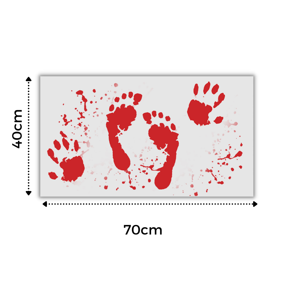 Funny Halloween Bath Mat Blood Effect - Ozerty