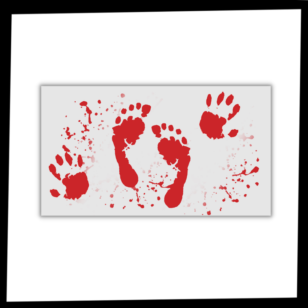 Funny Halloween Bath Mat Blood Effect - Ozerty