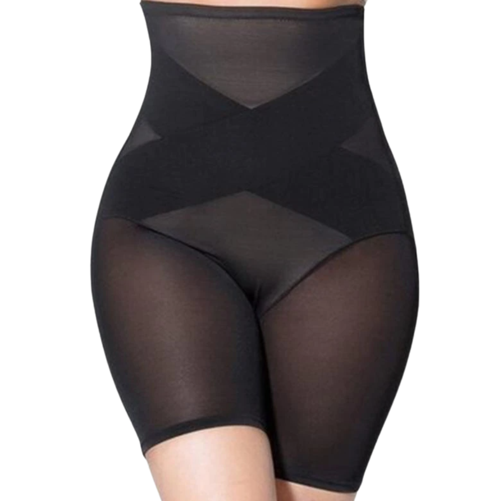 High Waist Slimming Shapewear -Black - Ozerty