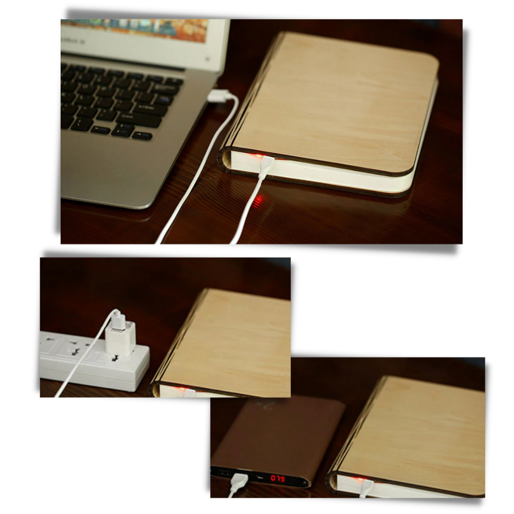 Rechargeable Wooden Reading Lamp - Ozerty