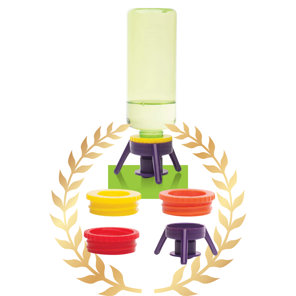 Pack of 6 Versatile Bottle Stand Caps - Ozerty