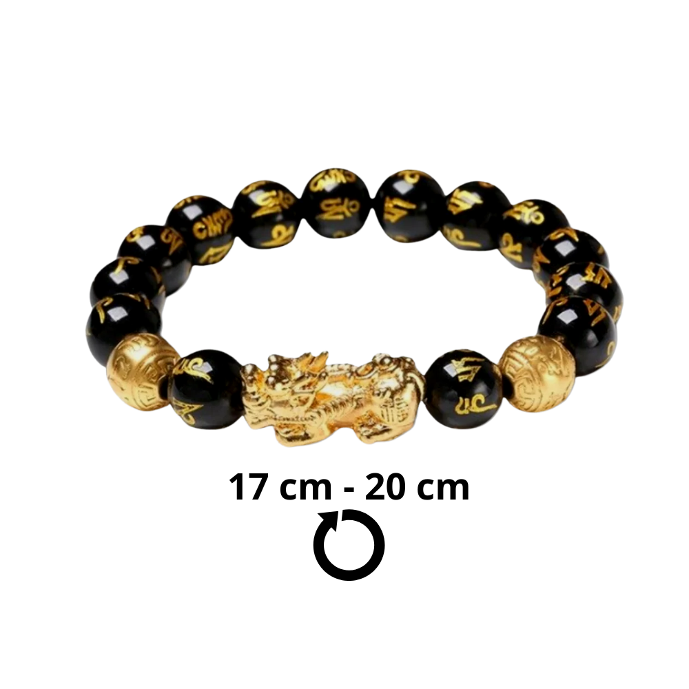 Black & Gold Obsidian Bracelet - Ozerty