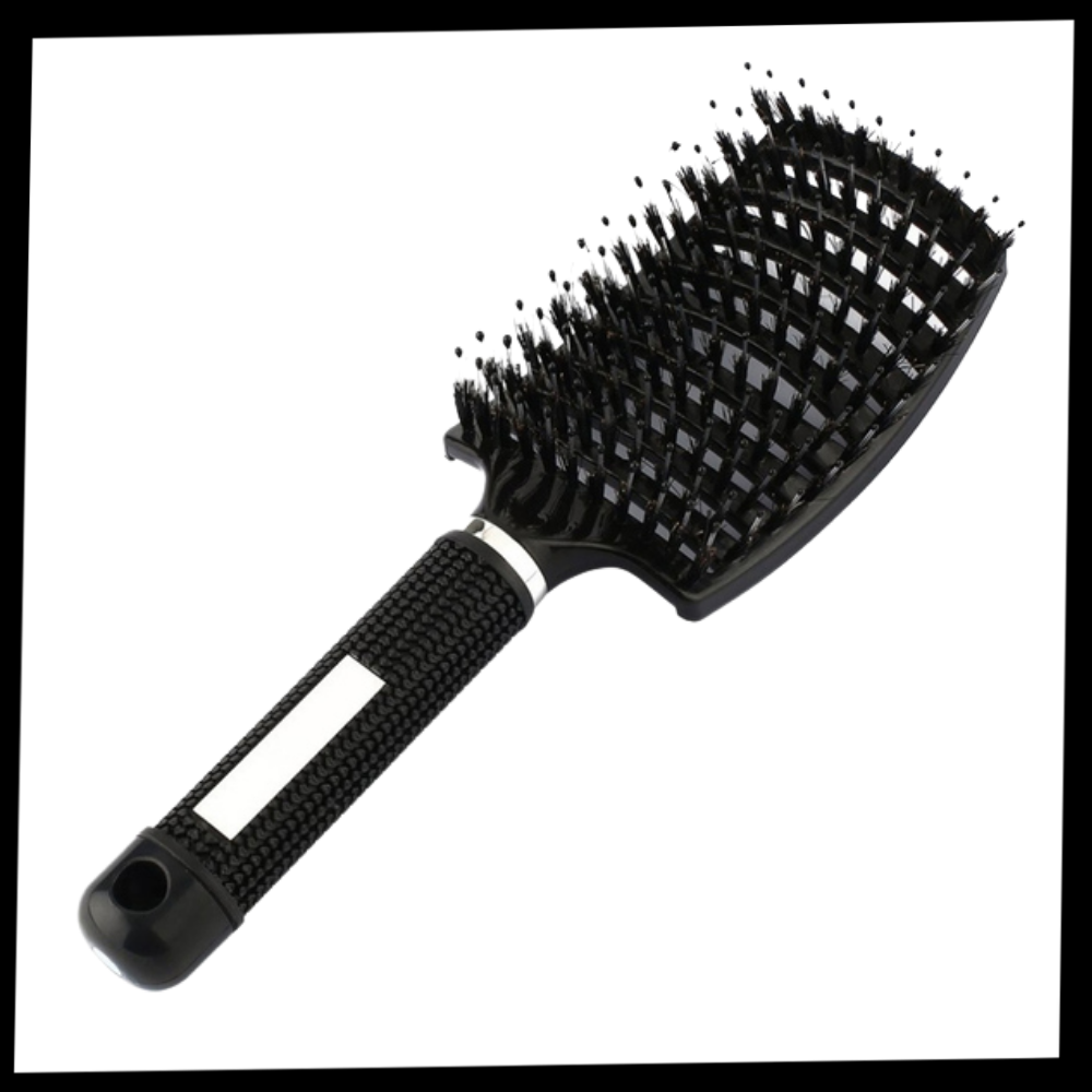 Boar Bristle Massaging Hairbrush - Ozerty