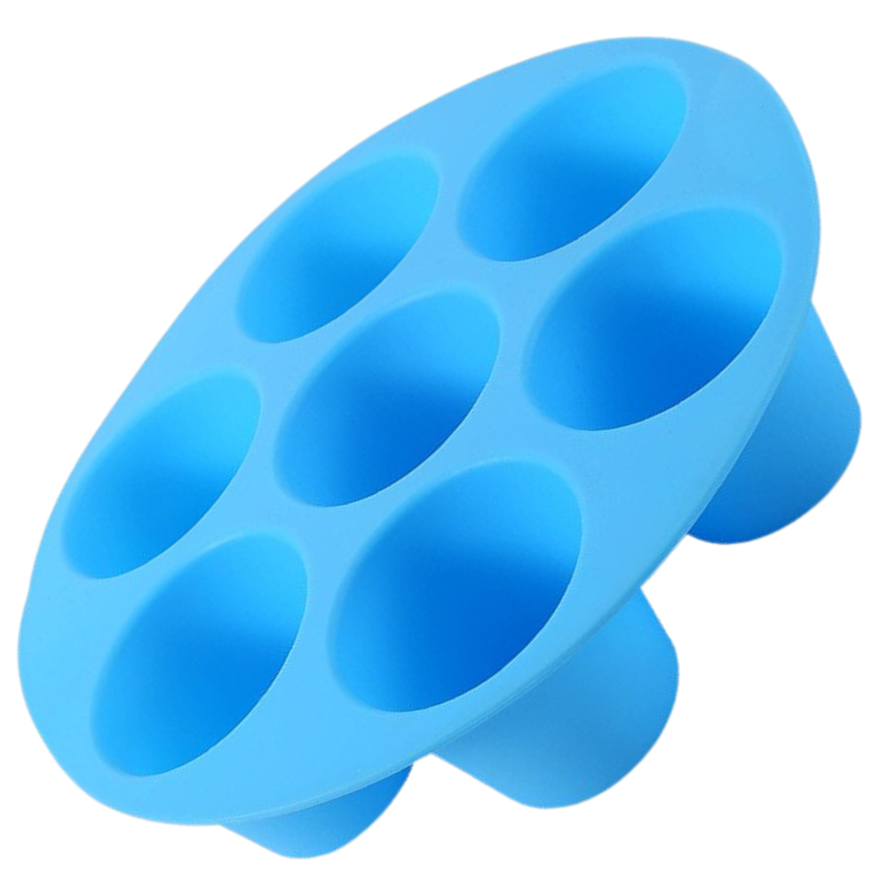 Round Silicone Cupcake Tray -Blue - Ozerty