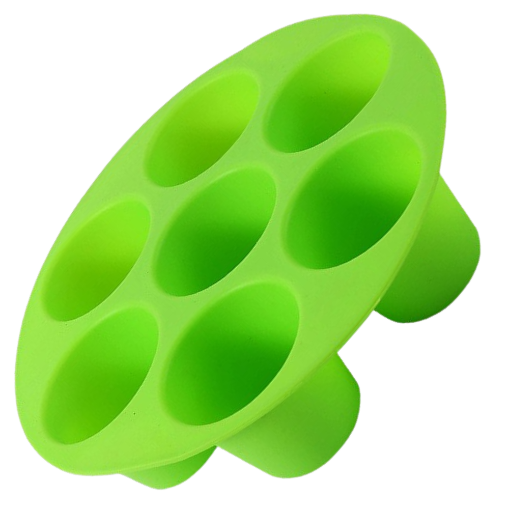 Round Silicone Cupcake Tray -Green - Ozerty