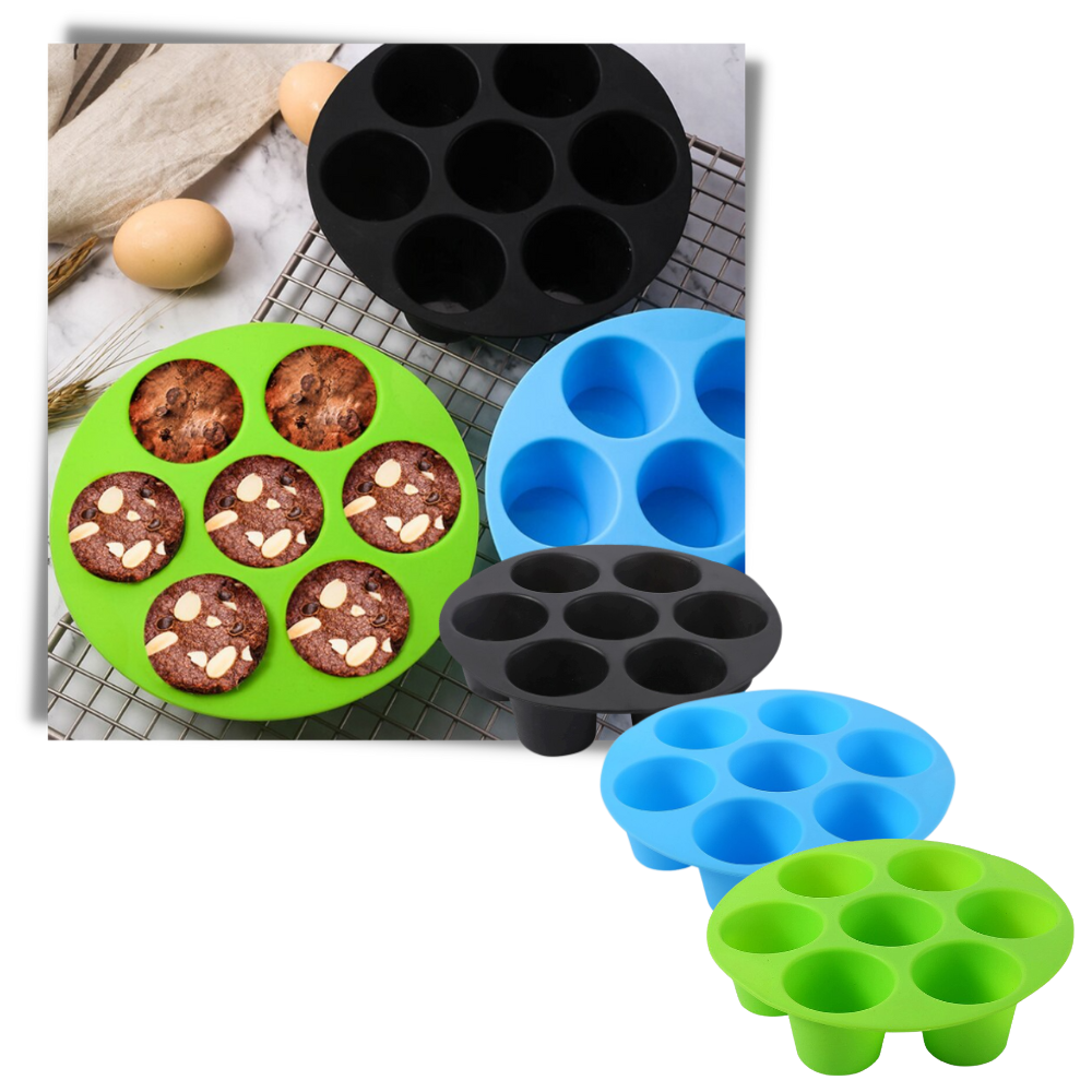 Round Silicone Cupcake Tray - Ozerty