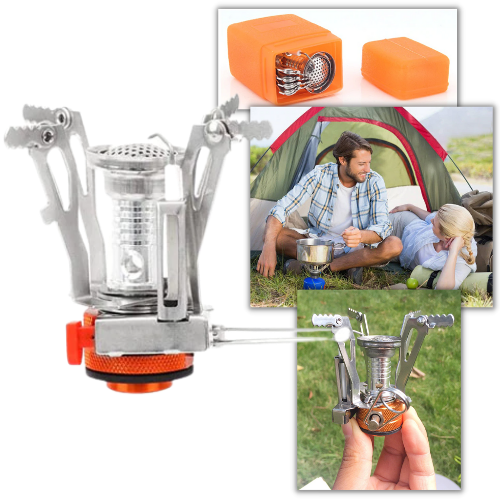 Mini Portable Gas Camping Stove Burner - Ozerty