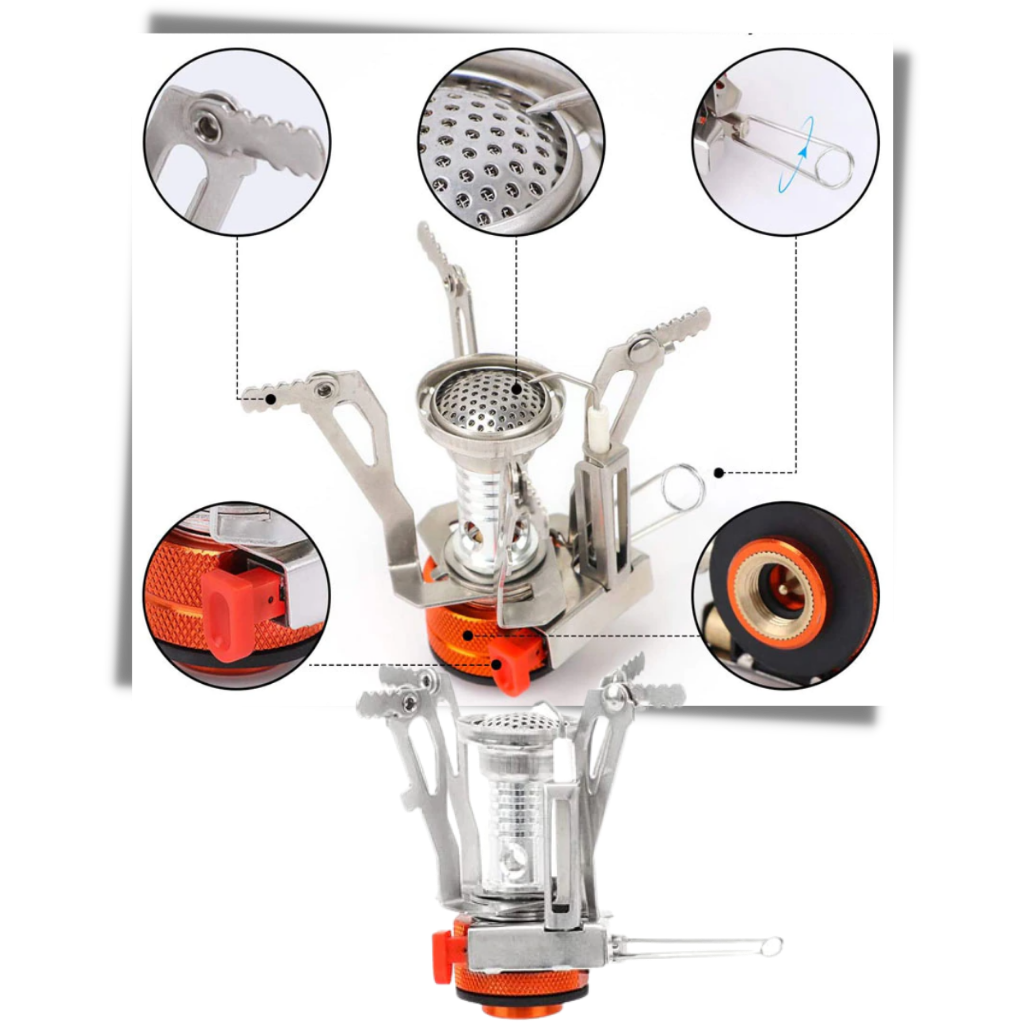 Mini Portable Gas Camping Stove Burner - Ozerty