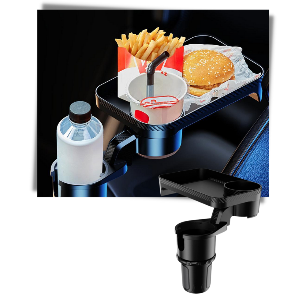 Car Cup Holder and Rotating Tray - Ozerty