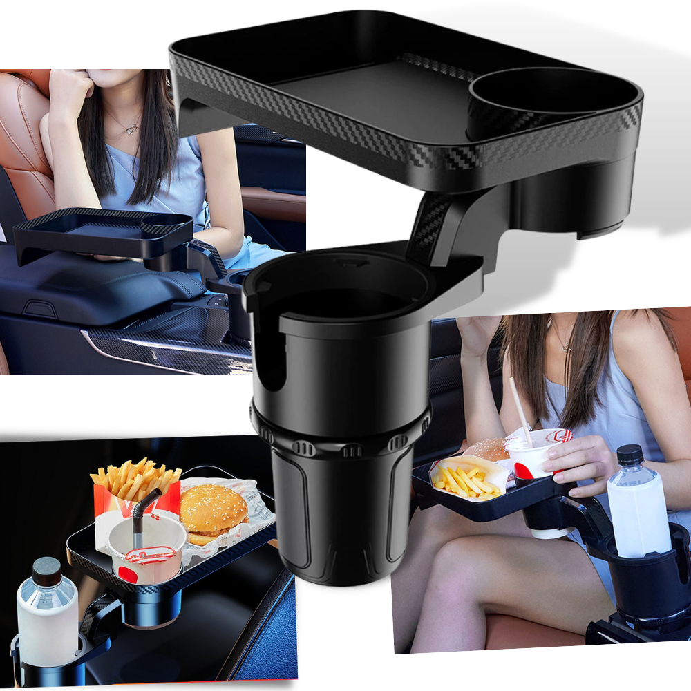 Car Cup Holder and Rotating Tray - Ozerty