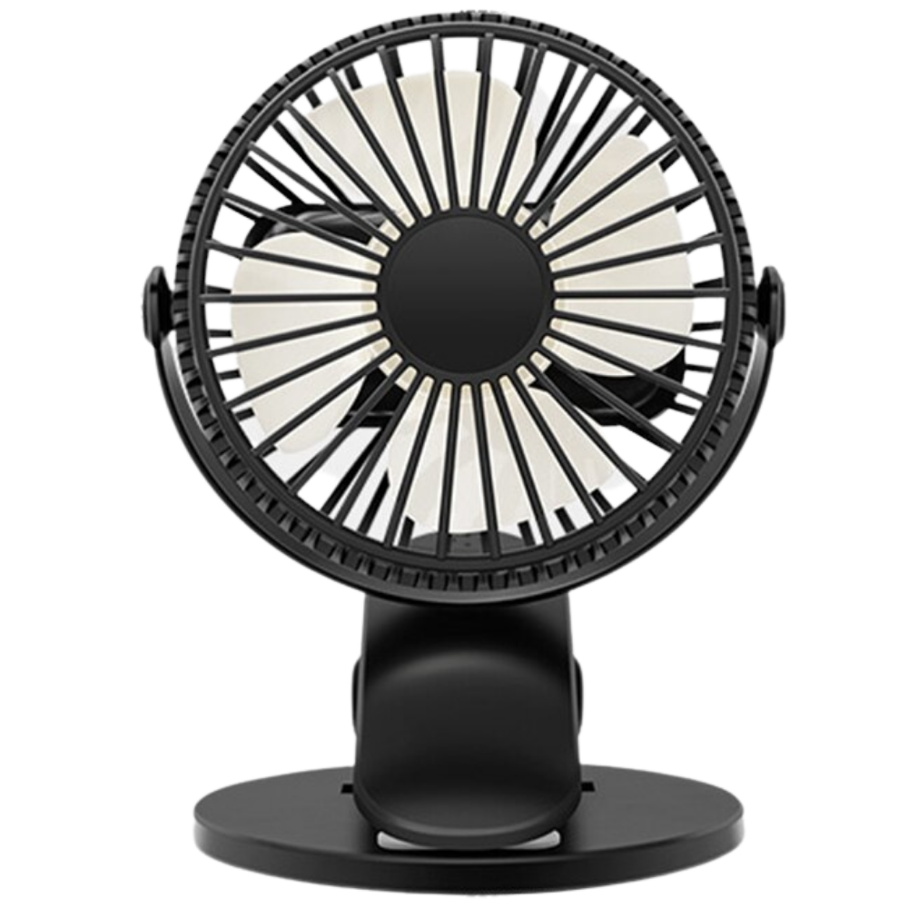 Portable Rechargeable USB Fan -Black - Ozerty