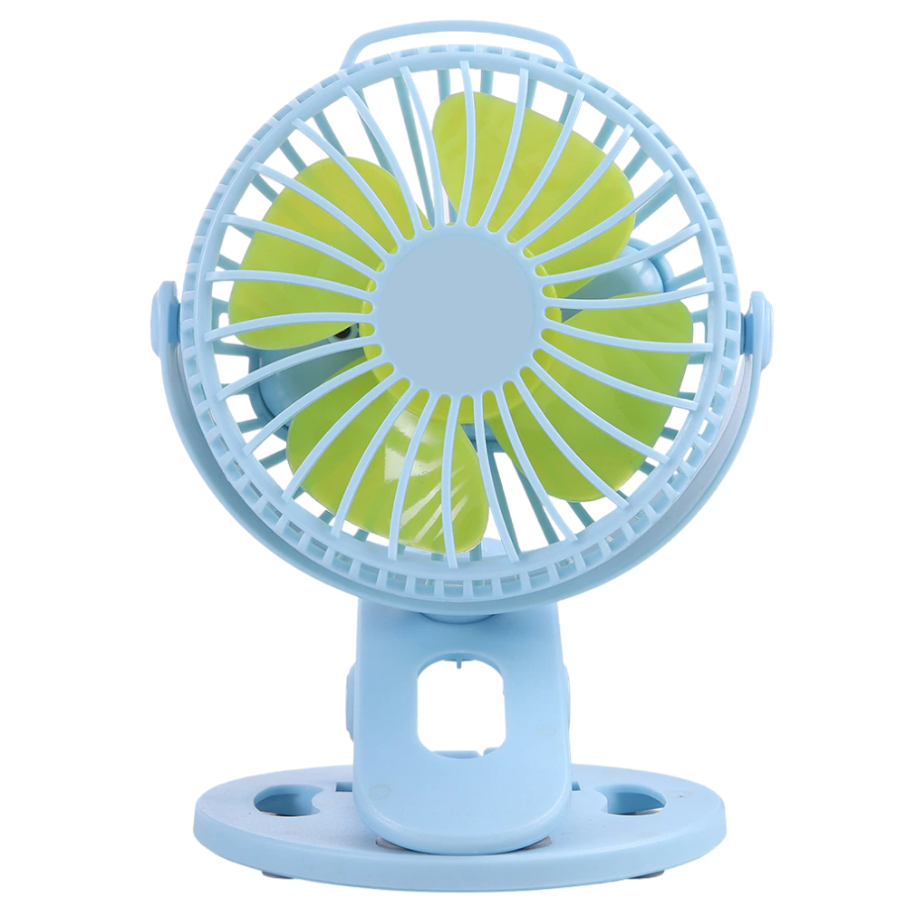 Portable Rechargeable USB Fan -Blue - Ozerty