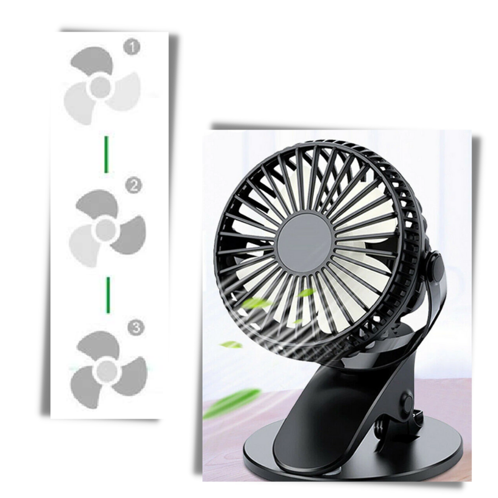 Portable Rechargeable USB Fan - Ozerty