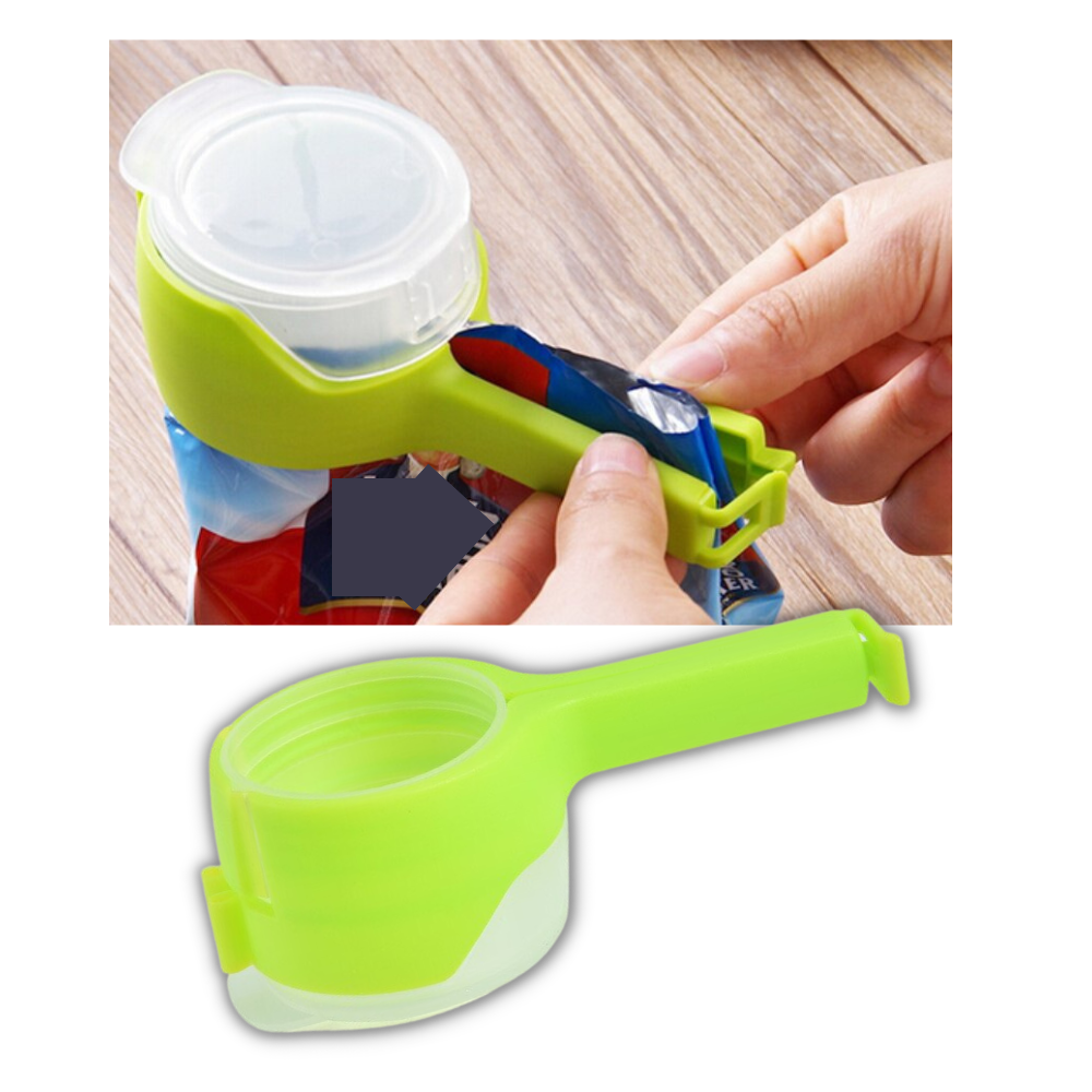 Food Bag Clip with Lid (2-pack) - Ozerty