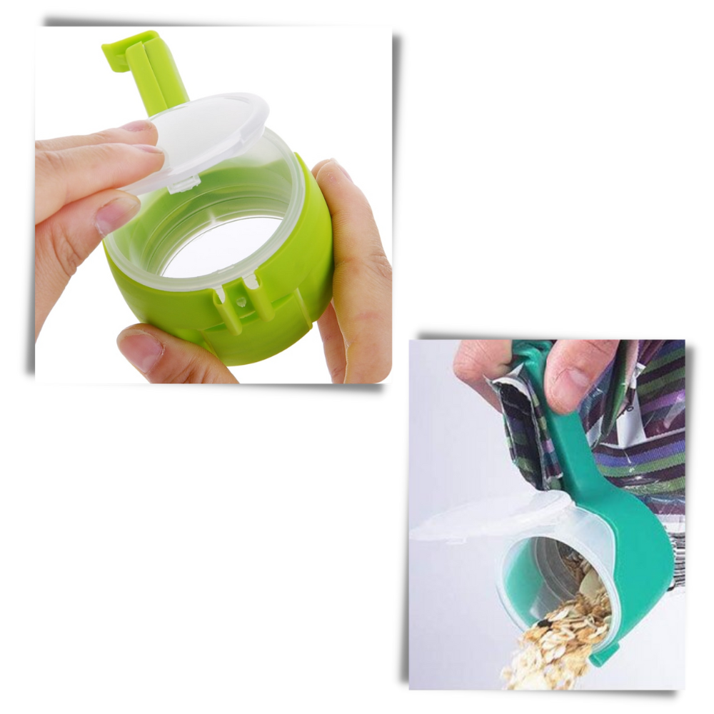 Food Bag Clip with Lid (2-pack) - Ozerty