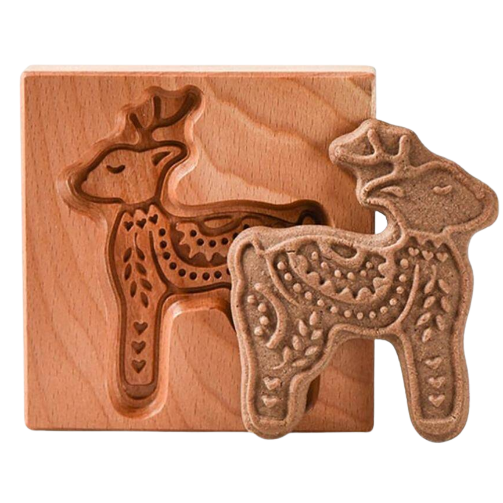 Wooden Cookie Cutter Mould -Deer - Ozerty