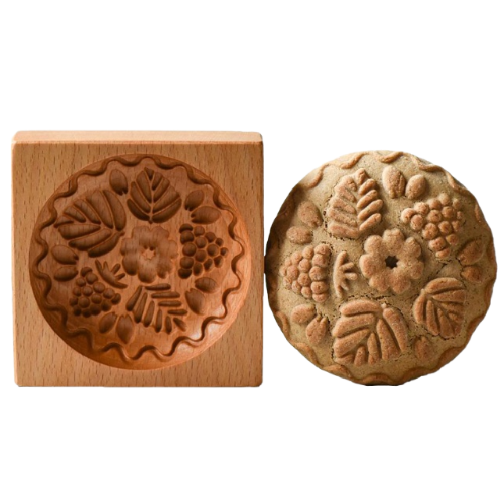 Wooden Cookie Cutter Mould -Flowers - Ozerty