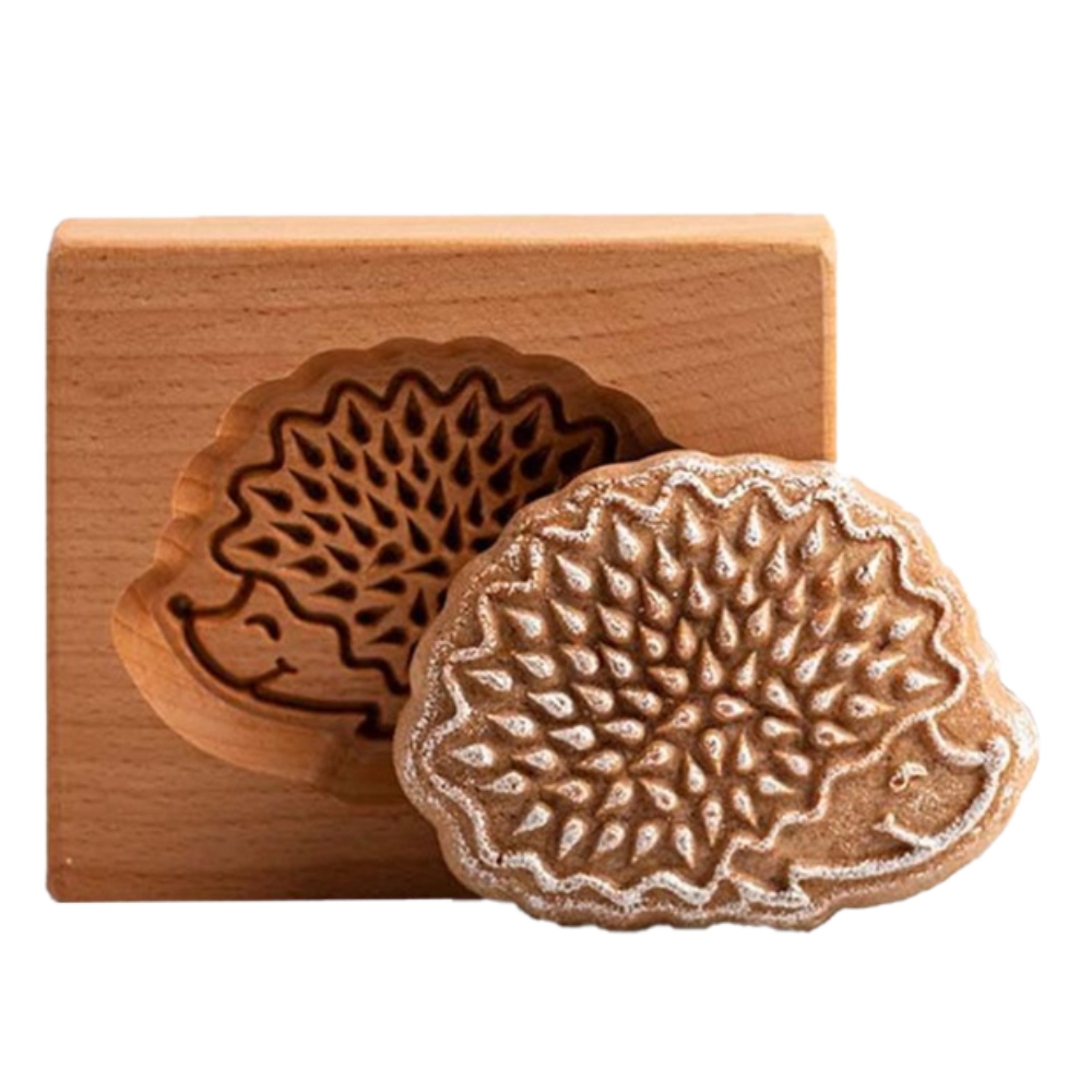 Wooden Cookie Cutter Mould -Hedgehog - Ozerty